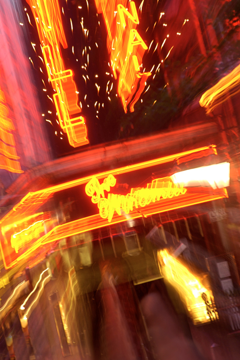 Theater signs, Shaftsbury Avenue, Theatre District, London